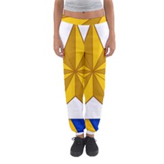 Star Yellow Blue Women s Jogger Sweatpants by Mariart