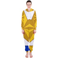 Star Yellow Blue Hooded Jumpsuit (ladies) 