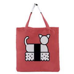 Sushi Cat Japanese Food Grocery Tote Bag by Mariart