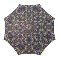 Multicolored Modern Geometric Pattern Golf Umbrellas by dflcprints