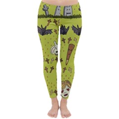 Horror Vampire Kawaii Classic Winter Leggings by Nexatart