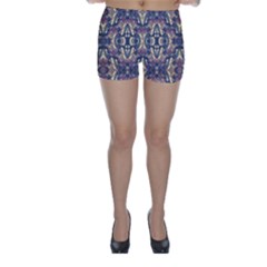 Multicolored Modern Geometric Pattern Skinny Shorts by dflcprintsclothing