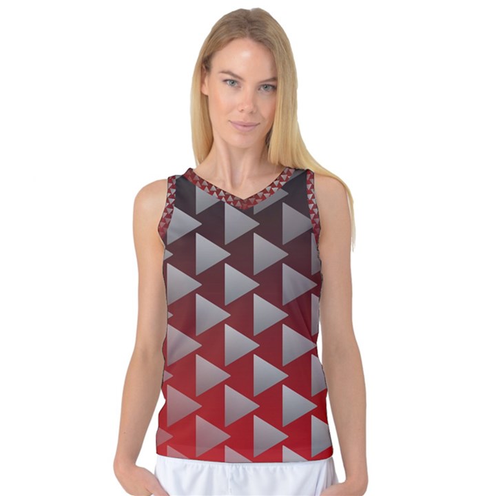 Netflix Play Button Pattern Women s Basketball Tank Top