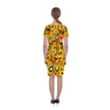 Smileys Linus Face Mask Cute Yellow Classic Short Sleeve Midi Dress View2