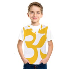 Hindu Om Symbol (gold) Kids  Sportswear