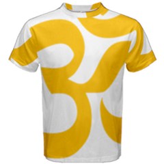 Aum Om Gold Men s Cotton Tee by abbeyz71