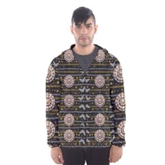 Pearls And Hearts Of Love In Harmony Hooded Wind Breaker (men) by pepitasart