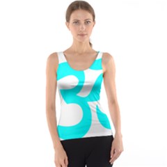 Aum Om Cyan Tank Top by abbeyz71