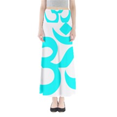 Aum Om Cyan Maxi Skirts by abbeyz71