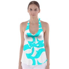 Aum Om Cyan Babydoll Tankini Top by abbeyz71