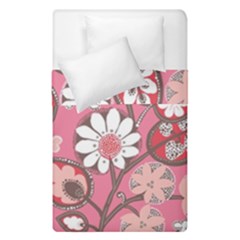 Pink Flower Pattern Duvet Cover Double Side (single Size) by Nexatart