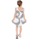 Hindu Om Symbol (Light Gray) Kids  Sleeveless Dress View2