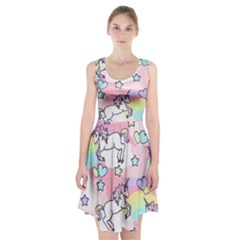 Unicorn Rainbow Racerback Midi Dress