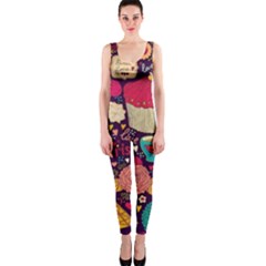 Cute Colorful Doodles Colorful Cute Doodle Paris Onepiece Catsuit by Nexatart