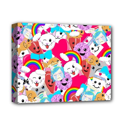 Cute Cartoon Pattern Deluxe Canvas 14  X 11  by Nexatart