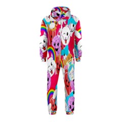 Cute Cartoon Pattern Hooded Jumpsuit (kids) by Nexatart