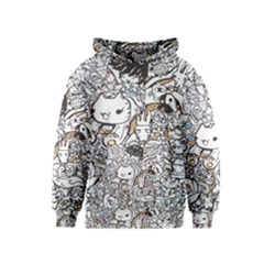 Cute Doodles Kids  Pullover Hoodie by Nexatart