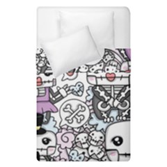 Kawaii Graffiti And Cute Doodles Duvet Cover Double Side (single Size) by Nexatart