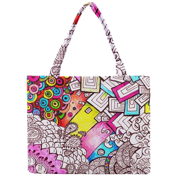Beautiful Colorful Doodle Mini Tote Bag