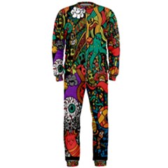 Monsters Colorful Doodle Onepiece Jumpsuit (men) 