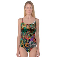 Monsters Colorful Doodle Camisole Leotard  by Nexatart