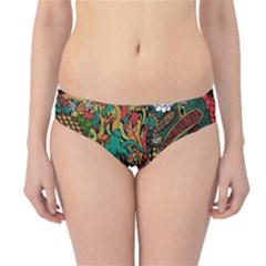 Monsters Colorful Doodle Hipster Bikini Bottoms by Nexatart