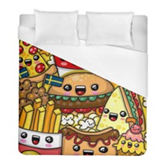 Cute Food Wallpaper Picture Duvet Cover (full/ Double Size) by Nexatart
