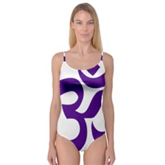 Hindu Om Symbol (purple) Camisole Leotard  by abbeyz71