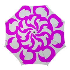 Hindu Om Symbol (magenta) Golf Umbrellas