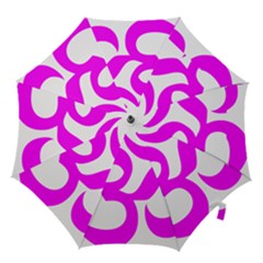 Hindu Om Symbol (magenta) Hook Handle Umbrellas (medium)