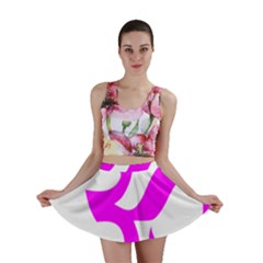 Hindu Om Symbol (magenta) Mini Skirt