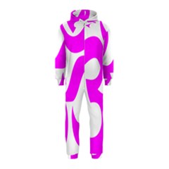 Hindu Om Symbol (magenta) Hooded Jumpsuit (kids)