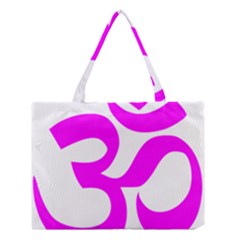 Hindu Om Symbol (magenta) Medium Tote Bag