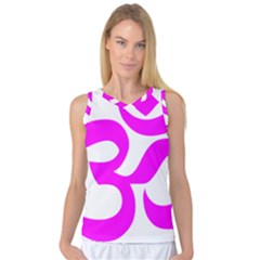 Hindu Om Symbol (magenta) Women s Basketball Tank Top by abbeyz71