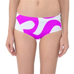Hindu Om Symbol (magenta) Mid-waist Bikini Bottoms