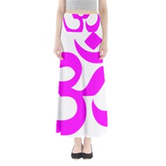 Hindu Om Symbol (magenta) Maxi Skirts