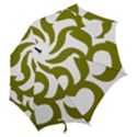 Hindi Om Symbol (Olive) Hook Handle Umbrellas (Large) View2