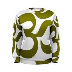 Hindi Om Symbol (olive) Women s Sweatshirt