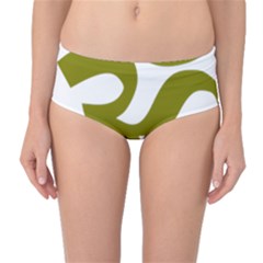 Hindi Om Symbol (olive) Mid-waist Bikini Bottoms by abbeyz71