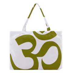 Hindi Om Symbol (olive) Medium Tote Bag