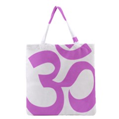 Hindu Om Symbol (bright Purple) Grocery Tote Bag