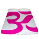 Hindu Om Symbol (Pink) Fitted Sheet (California King Size) View1