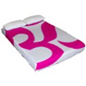 Hindu Om Symbol (Pink) Fitted Sheet (California King Size) View2