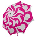 Hindu Om Symbol (Deep Pink) Hook Handle Umbrellas (Medium) View2