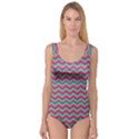 Retro Pattern Zig Zag Princess Tank Leotard  View1