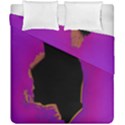 Buffalo Fractal Black Purple Space Duvet Cover Double Side (California King Size) View2
