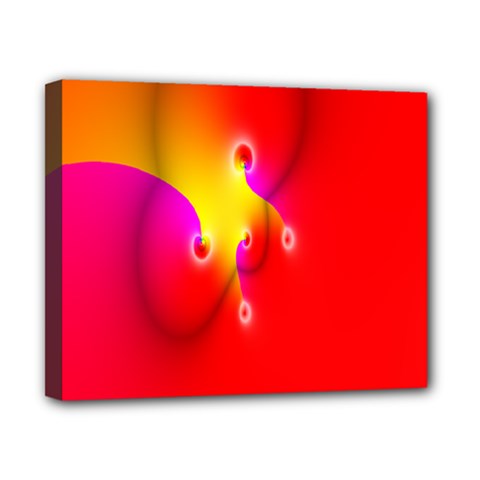 Complex Orange Red Pink Hole Yellow Canvas 10  X 8  by Mariart