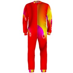 Complex Orange Red Pink Hole Yellow Onepiece Jumpsuit (men) 