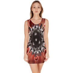 Cancel Cells Broken Bacteria Virus Bold Sleeveless Bodycon Dress by Mariart