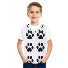 Claw Black Foot Chat Paw Animals Kids  Sportswear by Mariart